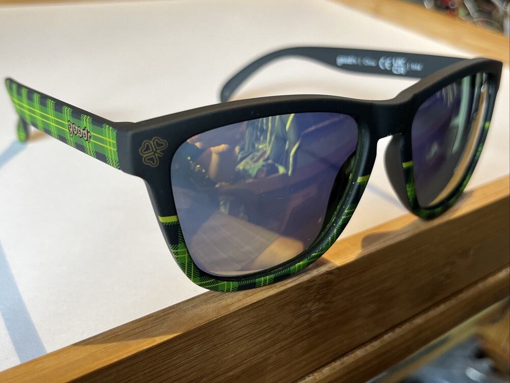 Goodr Clash of the Tartans OG Frame Polarized Lens Sunglasses St. Patrick's Day